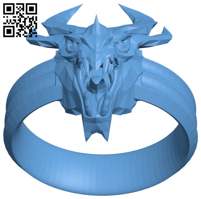 Dragon signet H005169 file stl free download 3D Model for CNC and 3d printer