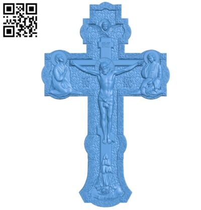 Cross crucifix rich file stl for Artcam 9 and Aspire free vector art 3d model download for CNC