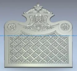 Chrysanthemum pattern bed frame pattern wood carving file stl for Artcam and Aspire jdpaint free vector art 3d model download for CNC