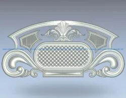 Classical bedside pattern wood carving file stl for Artcam and Aspire jdpaint free vector art 3d model download for CNC