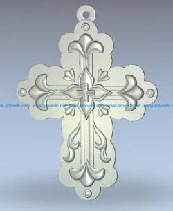 Cross pattern wood carving file stl for Artcam and Aspire jdpaint free vector art 3d model download for CNC