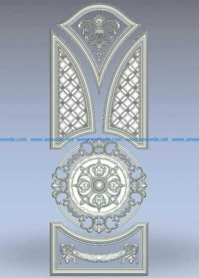 Door motifs are round in shape wood carving file stl for Artcam and Aspire jdpaint free vector art 3d model download for CNC