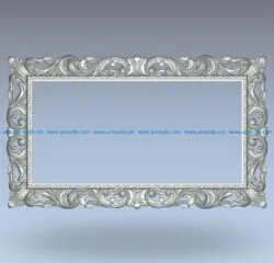 Frame pattern living room paintings wood carving file stl for Artcam and Aspire jdpaint free vector art 3d model download for CNC