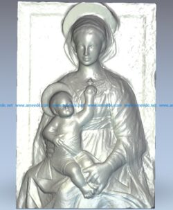 Images of the mother wood carving file stl for Artcam and Aspire jdpaint free vector art 3d model download for CNC