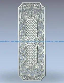 Lattice pattern wood carving file stl for Artcam and Aspire jdpaint free vector art 3d model download for CNC