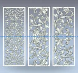 Vines-shaped baffle pattern wood carving file stl for Artcam and Aspire jdpaint free vector art 3d model download for CNC