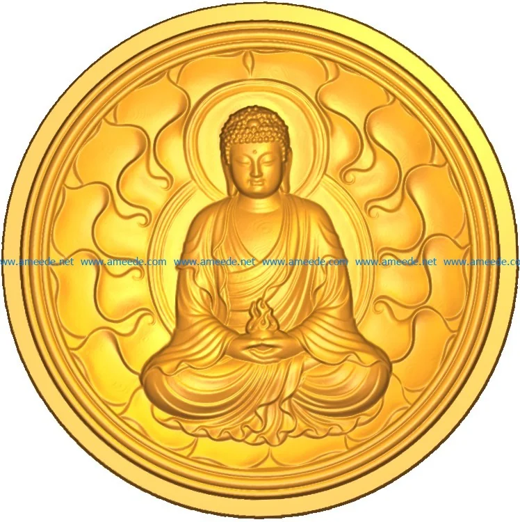 Buddhism Buddha A002556 wood carving file stl for Artcam and Aspire jdpaint free vector art 3d model download for CNC