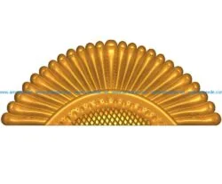 Form of fan door A002386 wood carving file stl for Artcam and Aspire jdpaint free vector art 3d model download for CNC