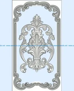 Pattern flowers A002264 wood carving file stl for Artcam and Aspire jdpaint free vector art 3d model download for CNC