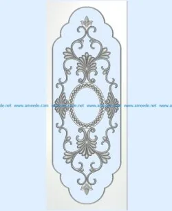 Pattern flowers A002271 wood carving file stl for Artcam and Aspire jdpaint free vector art 3d model download for CNC