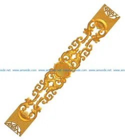 Pattern flowers A002404 wood carving file stl for Artcam and Aspire jdpaint free vector art 3d model download for CNC