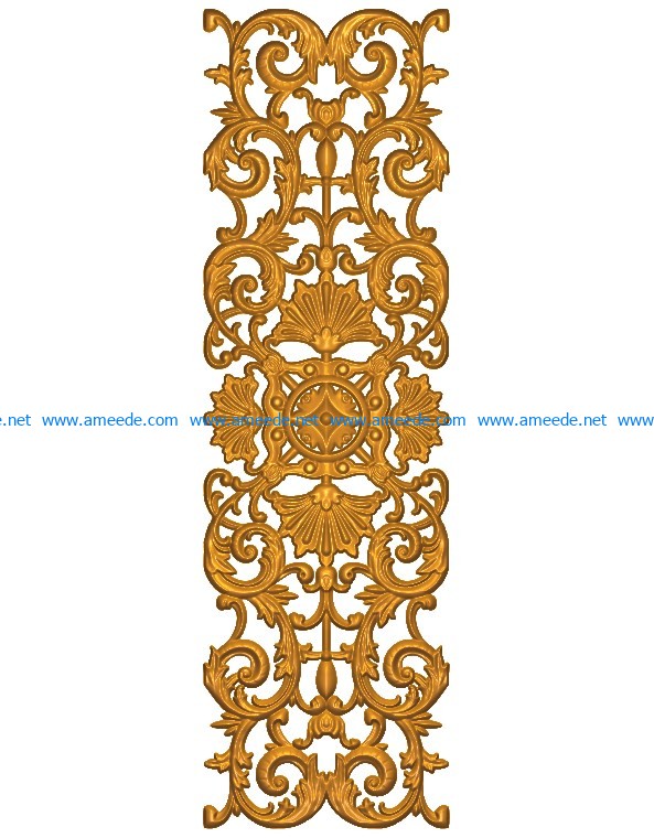 Pattern flowers A002587 wood carving file stl for Artcam and Aspire jdpaint free vector art 3d model download for CNC