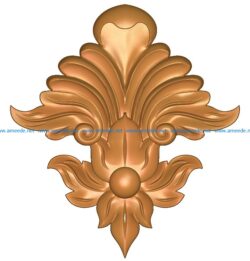 Pattern flowers A002647 wood carving file stl for Artcam and Aspire jdpaint free vector art 3d model download for CNC