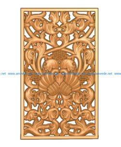 Pattern flowers A002649 wood carving file stl for Artcam and Aspire jdpaint free vector art 3d model download for CNC