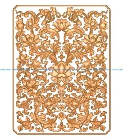 Template door design A002732 wood carving file stl for Artcam and Aspire jdpaint free vector art 3d model download for CNC