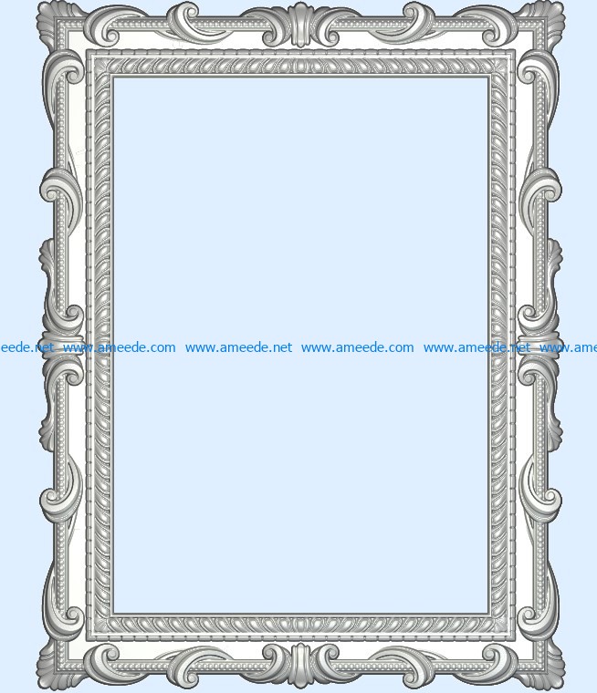 Template frame design A002263 file free vector art 3d model download for CNC