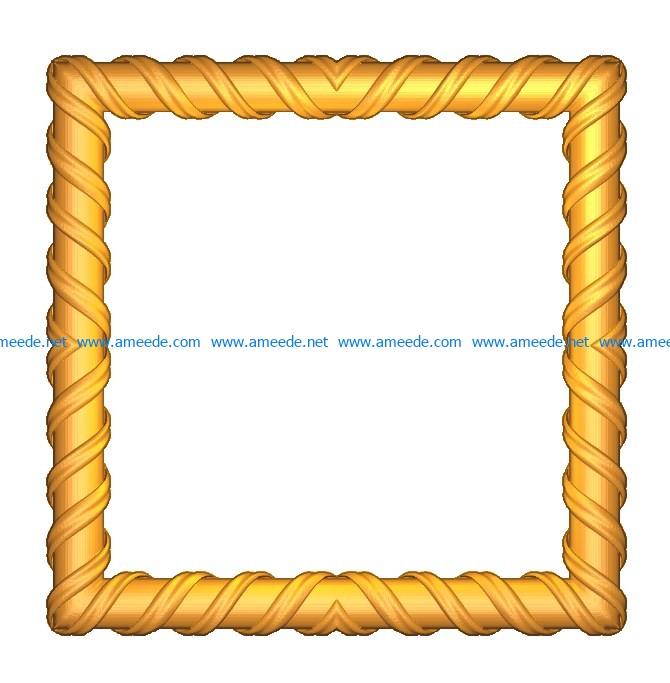 Decorative rope art 3D model