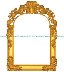 Template frame design A002580 wood carving file stl for Artcam and Aspire jdpaint free vector art 3d model download for CNC