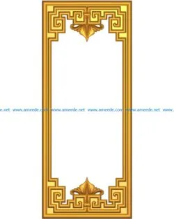 Template frame design A002584 wood carving file stl for Artcam and Aspire jdpaint free vector art 3d model download for CNC