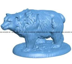 Bear Casual B003062 file stl free download 3D Model for CNC and 3d printer