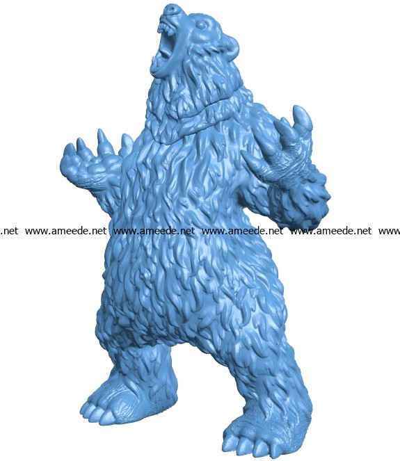 STL file BEAR SUPER BEAR ADVENTURE 🐻・3D printable model to