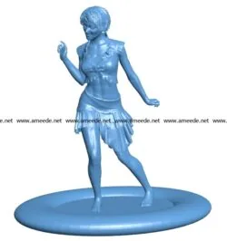 Dancer figurine women B003231 file stl free download 3D Model for CNC and 3d printer