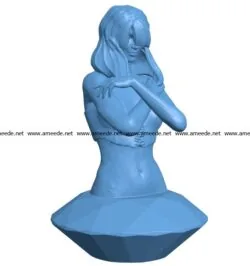 Diamond Girl B002996 file stl free download 3D Model for CNC and 3d printer