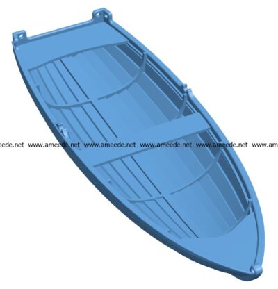Dinghy Ship B003691 file stl free download 3D Model for CNC and 3d printer