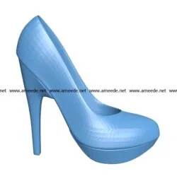 Fashion shoes B003021 file stl free download 3D Model for CNC and 3d printer