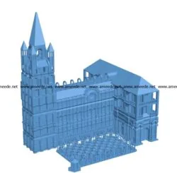 Gatsby House B003355 file stl free download 3D Model for CNC and 3d printer