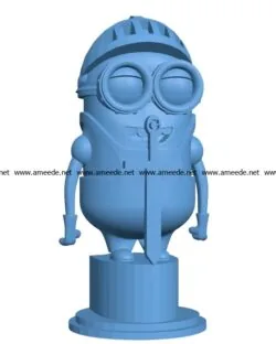 Knight Minion chess B002981 file stl free download 3D Model for CNC and 3d printer