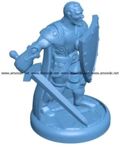 Man Antipaladin B003595 file stl free download 3D Model for CNC and 3d printer