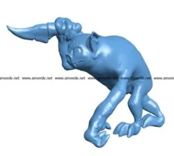 Night goblin B003146 file stl free download 3D Model for CNC and 3d printer