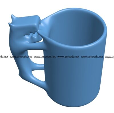 Original mug Cup B002887 file stl free download 3D Model for CNC and 3d printer