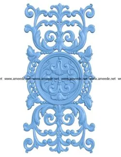 Pattern flowers A003204 wood carving file stl for Artcam and Aspire jdpaint free vector art 3d model download for CNC