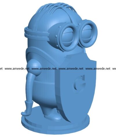 Pawn Minion chess B002982 file stl free download 3D Model for CNC and 3d printer