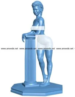 Pillar woman B003647 file stl free download 3D Model for CNC and 3d printer