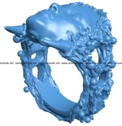 Ring forestface B003752 file stl free download 3D Model for CNC and 3d printer