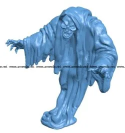 Scary ghost B003332 file stl free download 3D Model for CNC and 3d printer