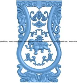 Table and chair pattern elephant A003048 wood carving file stl for Artcam and Aspire jdpaint free vector art 3d model download for CNC