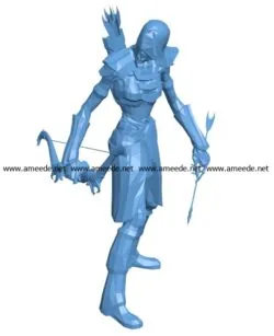 Undead archer B003410 file stl free download 3D Model for CNC and 3d printer