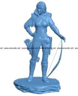 Woman Guild of Heroes B003618 file stl free download 3D Model for CNC and 3d printer