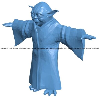 Yoda statue B003014 file stl free download 3D Model for CNC and 3d printer