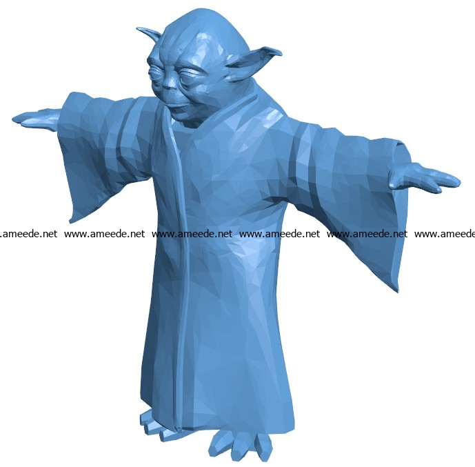 Yoda statue B003014 file stl free download 3D Model for CNC and 3d printer