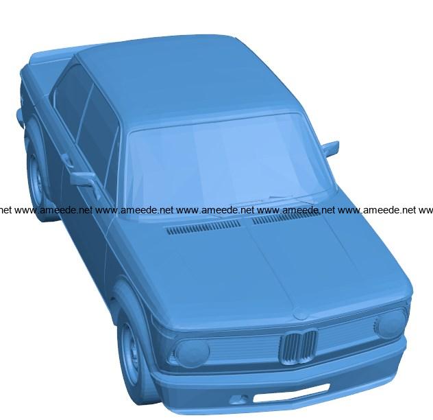 Car bmw 2002 B003962 file stl free download 3D Model for CNC and