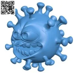 Covid 19 – corona virus B004316 file stl free download 3D Model for CNC and 3d printer