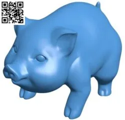 Fat pig B004348 file stl free download 3D Model for CNC and 3d printer