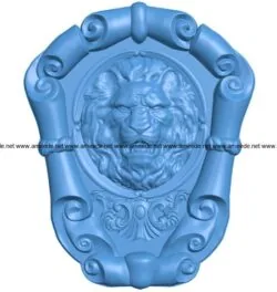 Lion frame B003970 file stl free download 3D Model for CNC and 3d printer