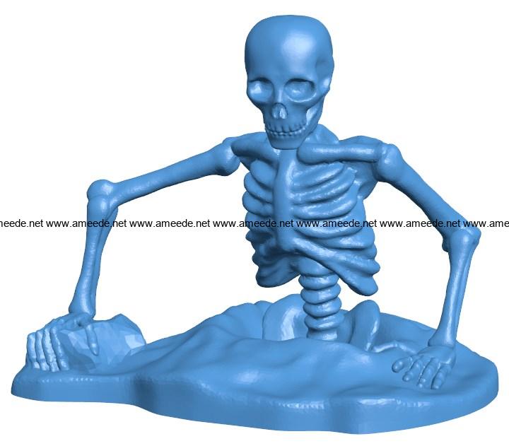 STL file Skeleton Action Figure 💀・3D printer design to download