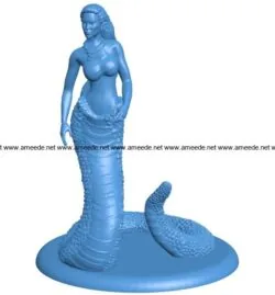 Miss Yuan-Ti B004081 file stl free download 3D Model for CNC and 3d printer